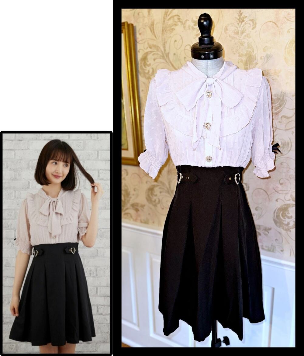 Liz Lisa Bow Tie Docking Dress Size 0 Jirai Kei J Fashion Bijoux Gyaru Japan